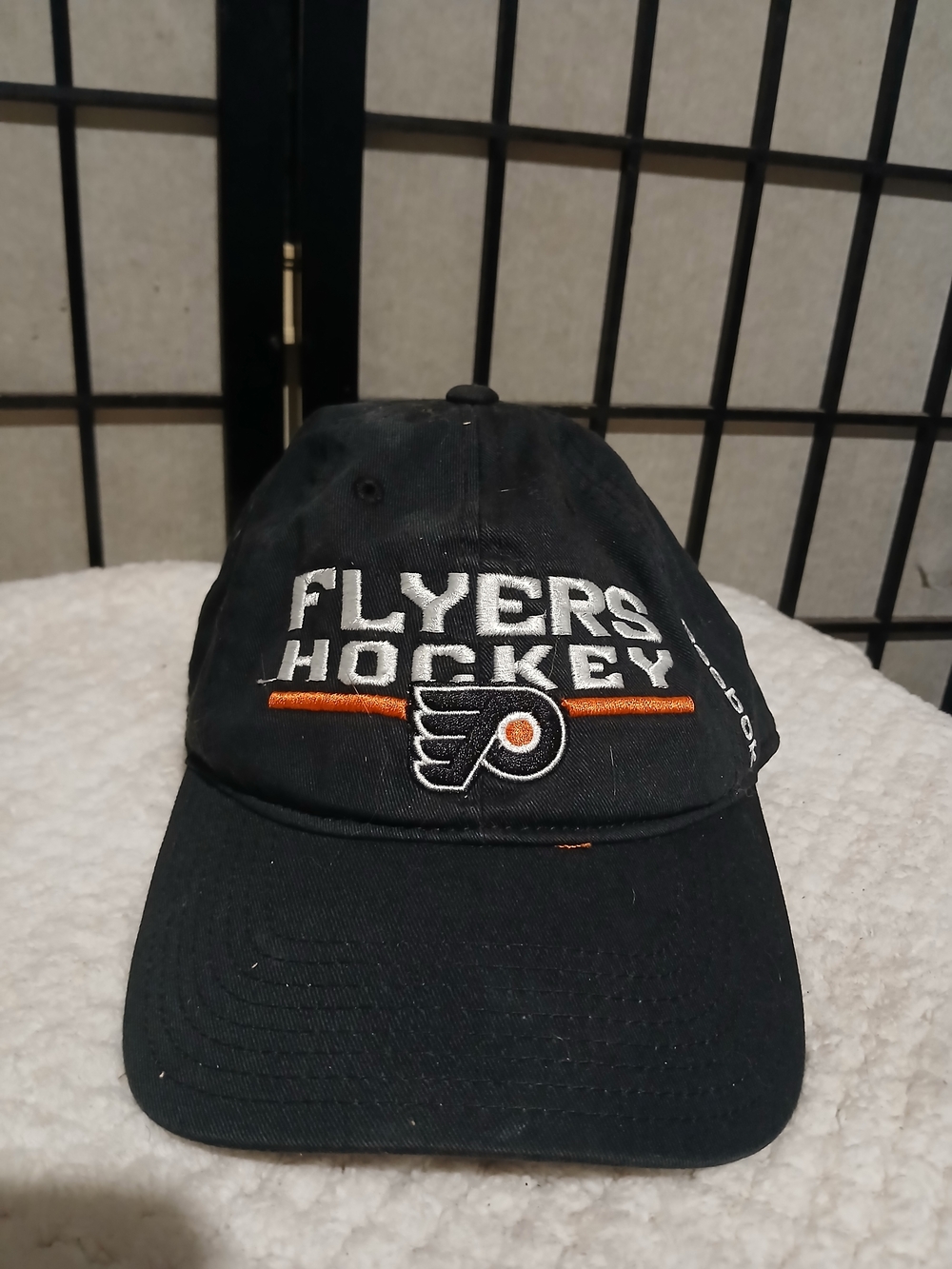 Reebok Black & Orange Flyers Hockey Cap